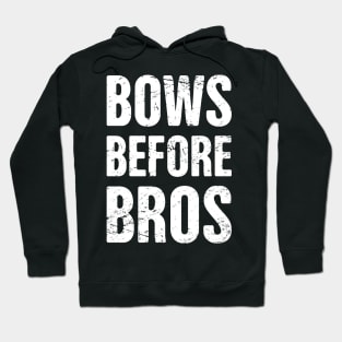 Bows Before Bros | Funny Cheerleader Design Hoodie